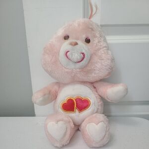 Vintage 1984 Kenner Care Bear Love A Lot Bear Plush Stuffed Animal Toy